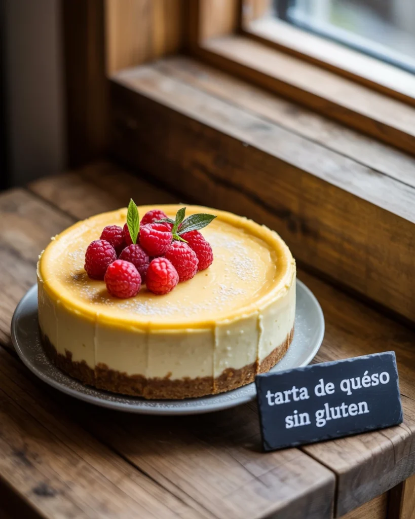 Tarta de queso sin gluten: