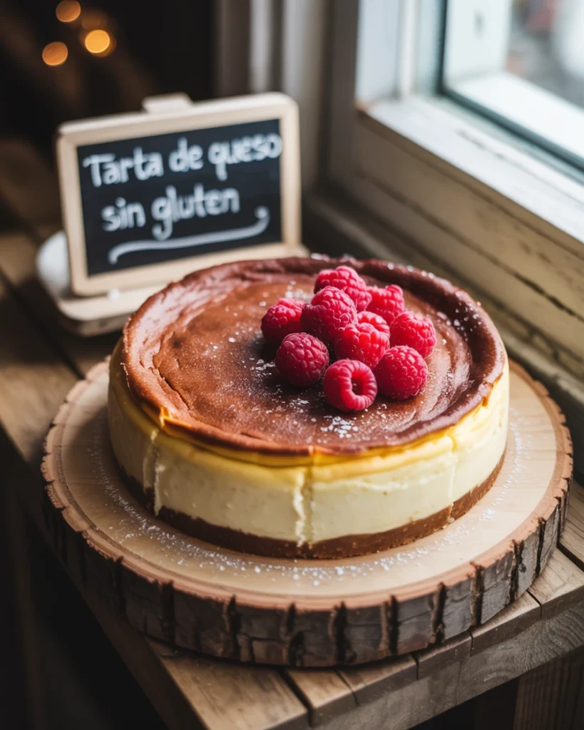 Tarta de queso sin gluten: