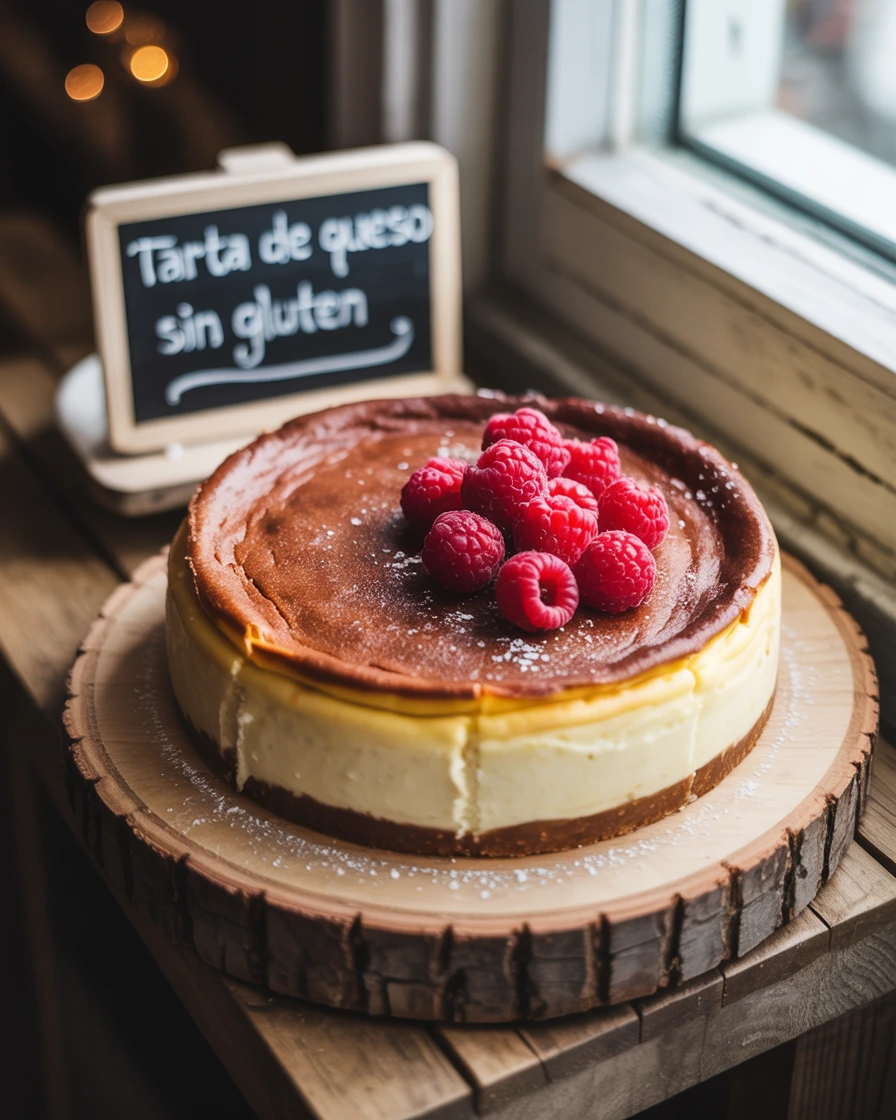 Tarta de queso sin gluten:
